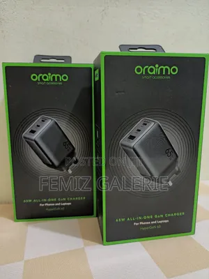 Oraimo Hyper Gan 65 65w Gan Wall Charger Kit + 100w Cc Cable