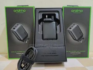 Oraimo Hyper Gan 65 65w Gan Wall Charger Kit + 100w Cc Cable