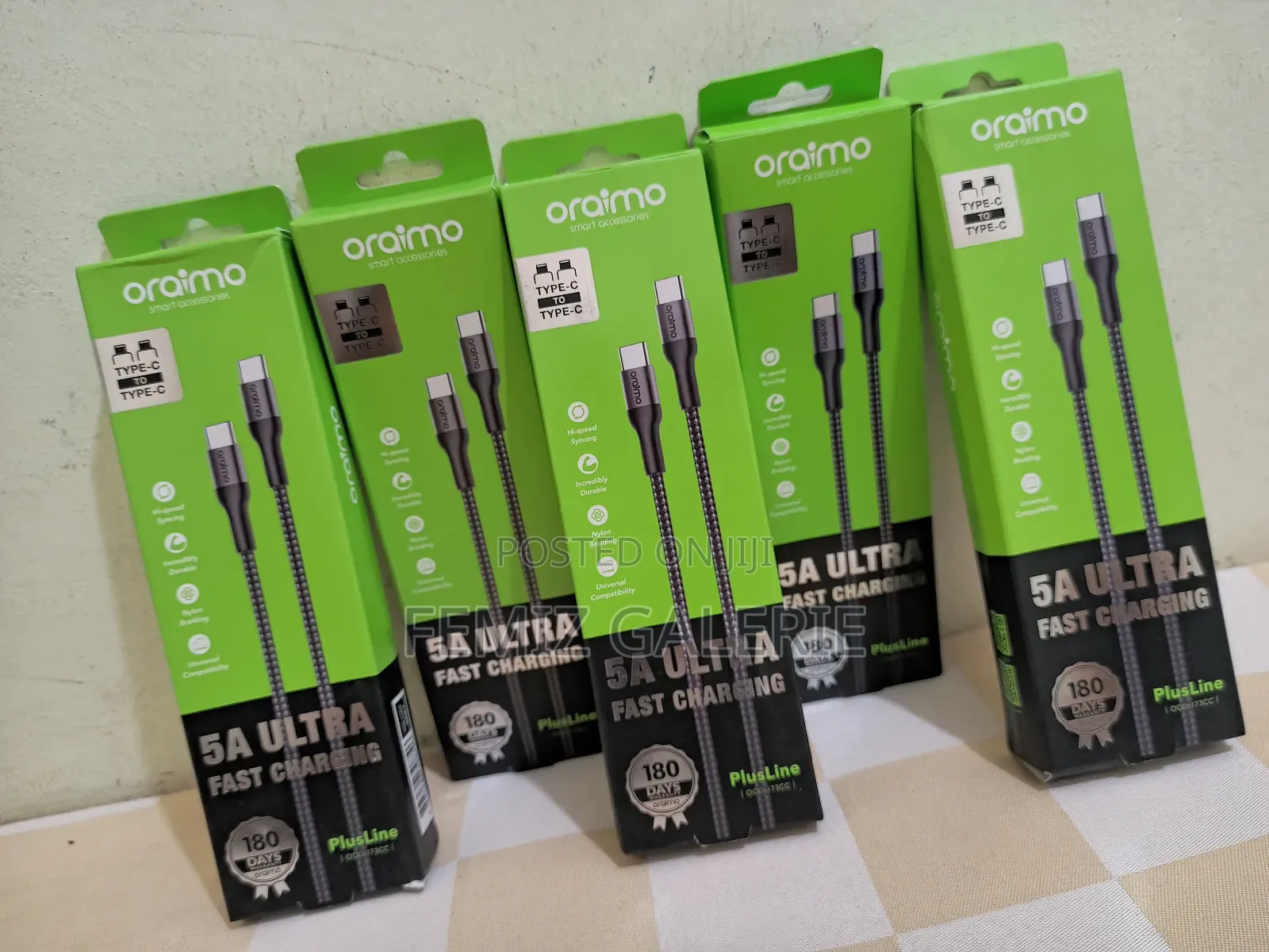 Oraimo Plusline 3m 5a C-to-C Cable