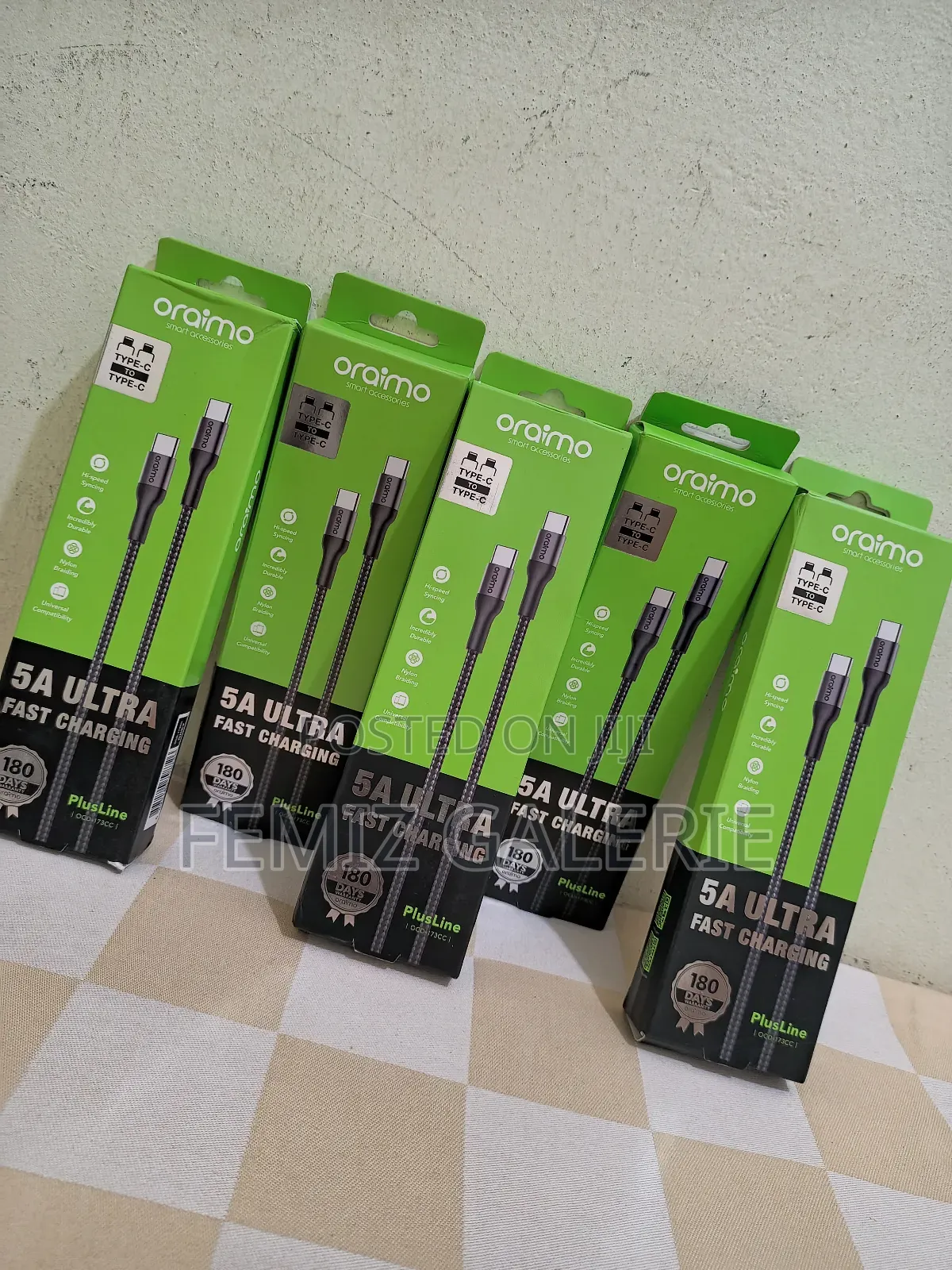 Oraimo Plusline 3m 5a C-to-C Cable