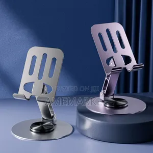 360 Rotating Metal Desktop Phone Tablet Holder iPad Stand