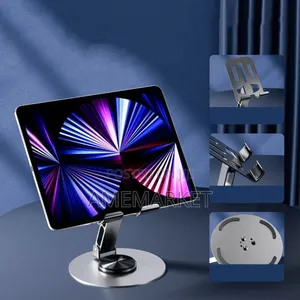 360 Rotating Metal Desktop Phone Tablet Holder iPad Stand