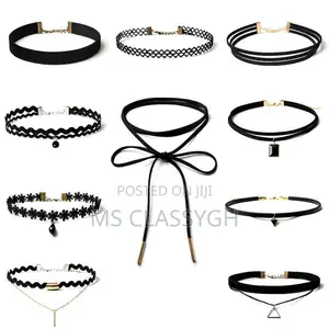 10pcs Leather Chain Necklace Adjustable Choker Tassel Neckla