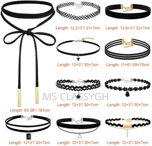 10pcs Leather Chain Necklace Adjustable Choker Tassel Neckla