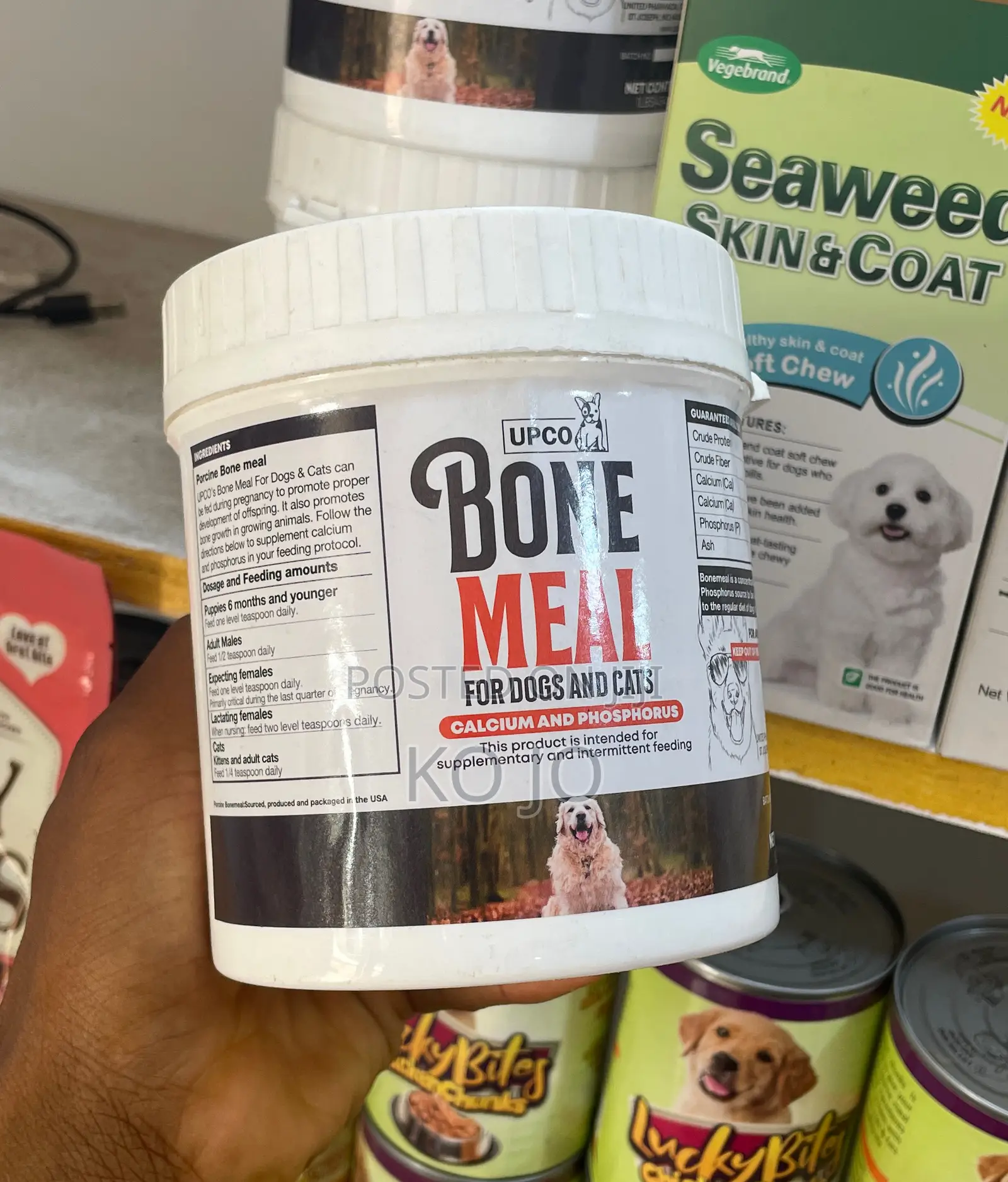 Bone Meal Cat and Dog Calcium and Phosphorus Supplements