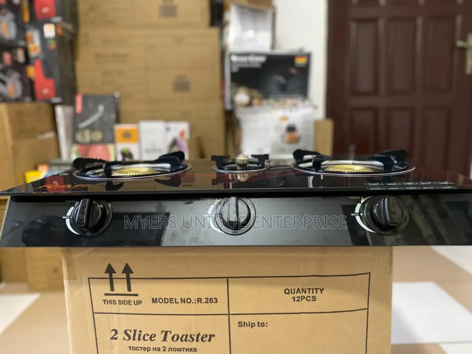 3 Burner Auto Ignition Gas Stove Available