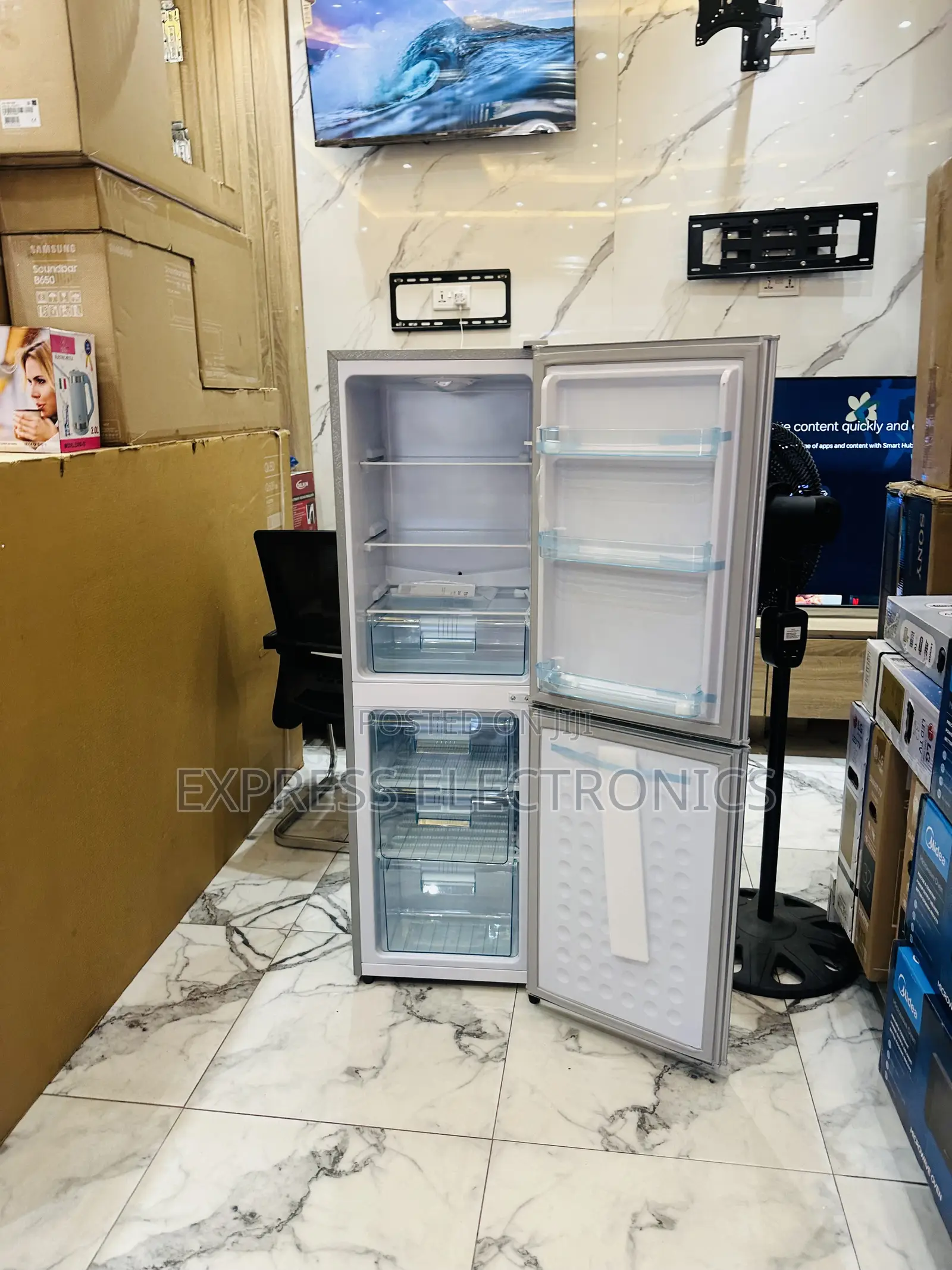 Inbuilt Recessed Handle Nasco Double Door Fridge Nas-20fk