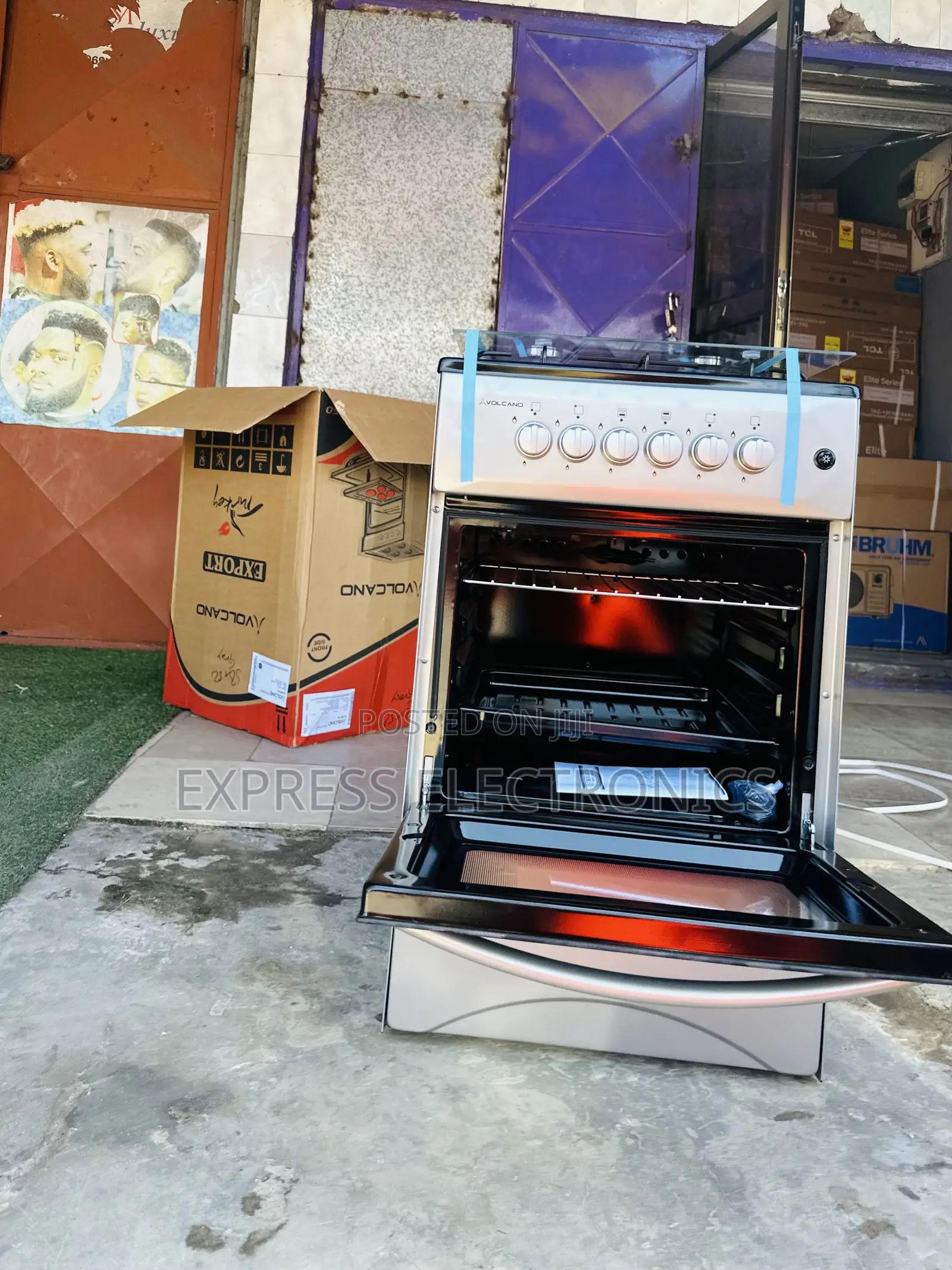 Available Now 2+2 Stove Gas Electric Cooker