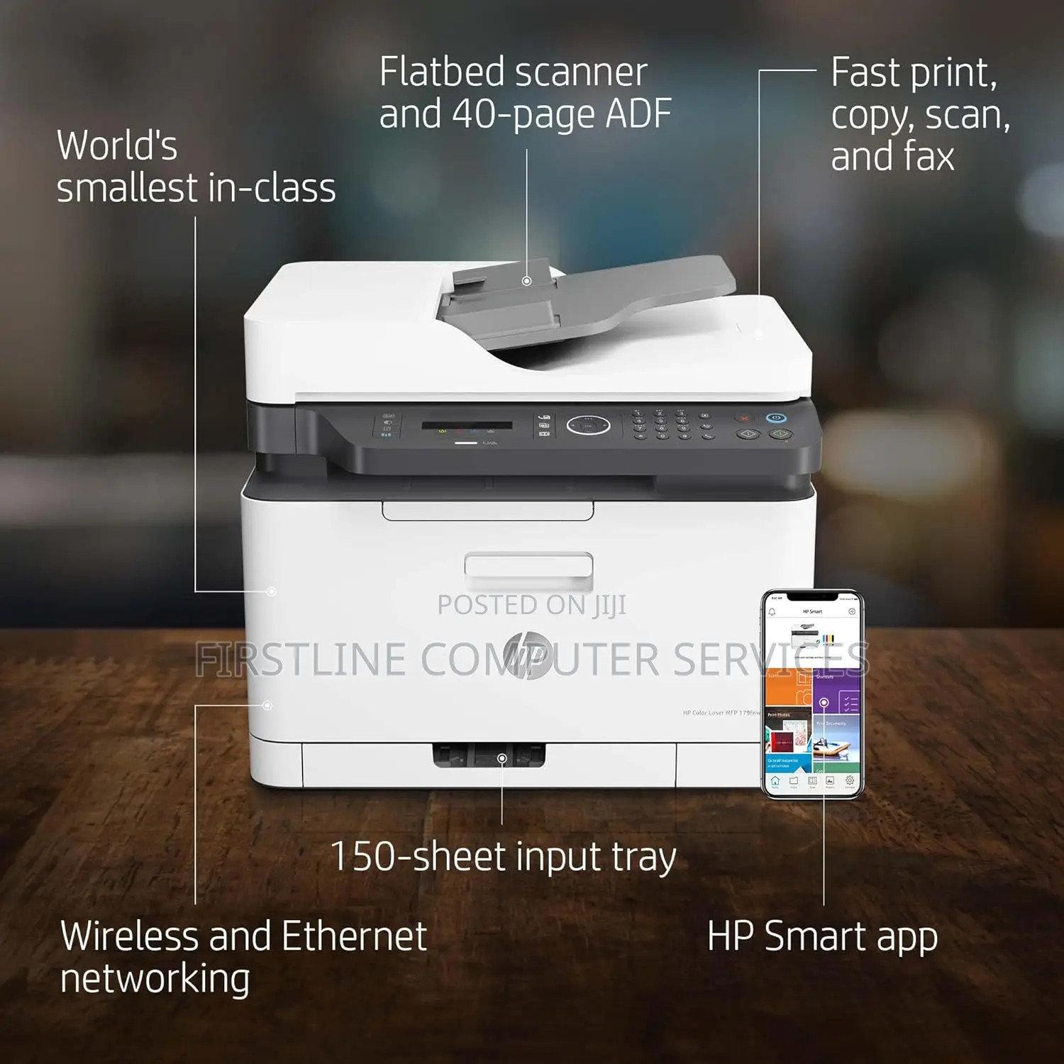 Hp Laserjet 179fnw Colour Wireless Multifunction Printer Wit