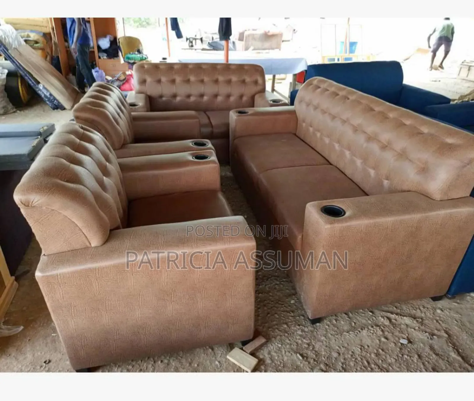 Quality Leather Stuffing Chairs (Free Delivery Within Accra)