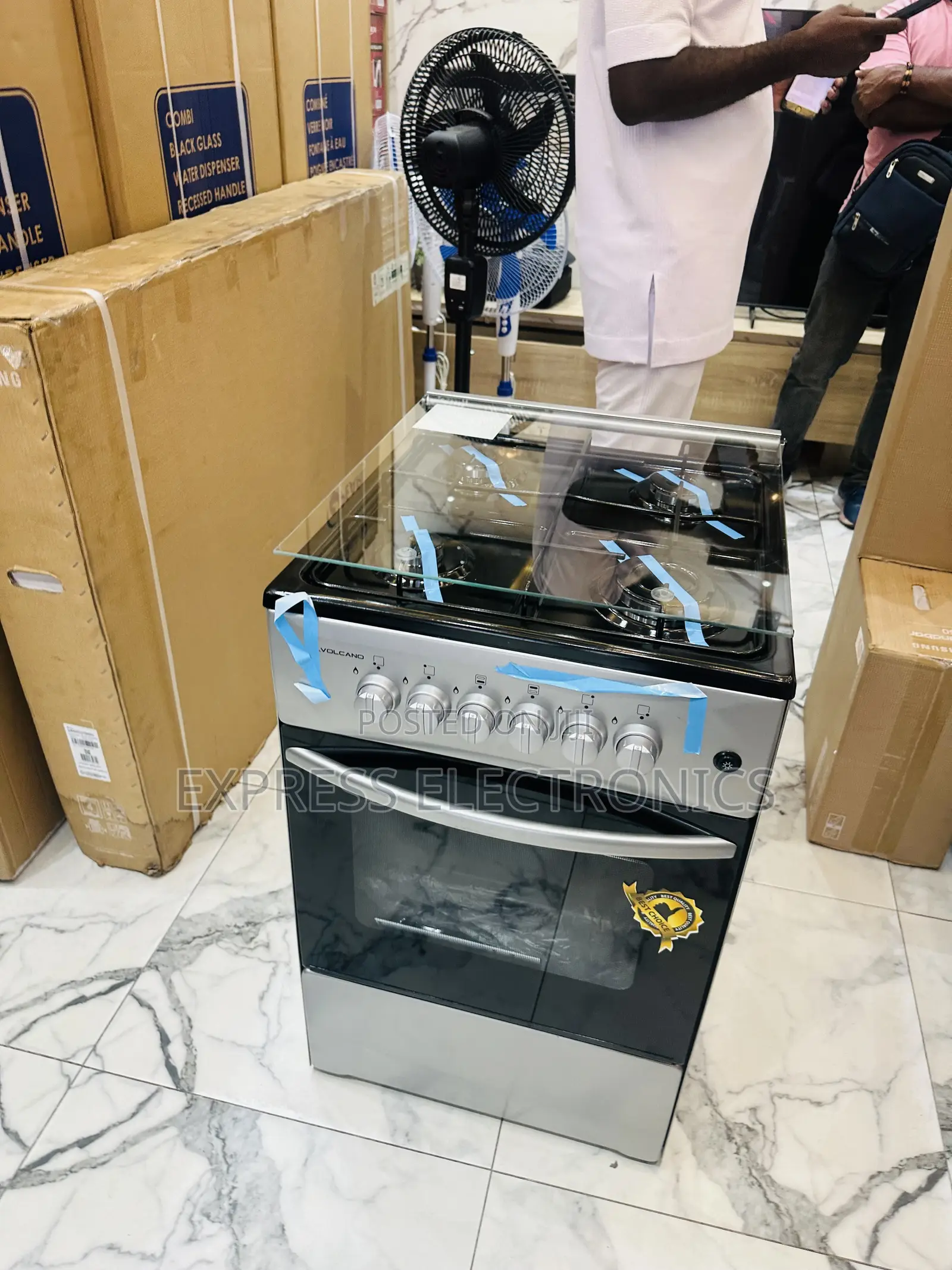 4burner Gas Cooker Stove Grey 50/50
