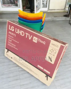 Durable LG 49UN7340 49” Active HDR Smart Electric Tv.