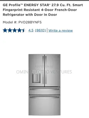 Brand New GE Refrigerator With Water Dispenser