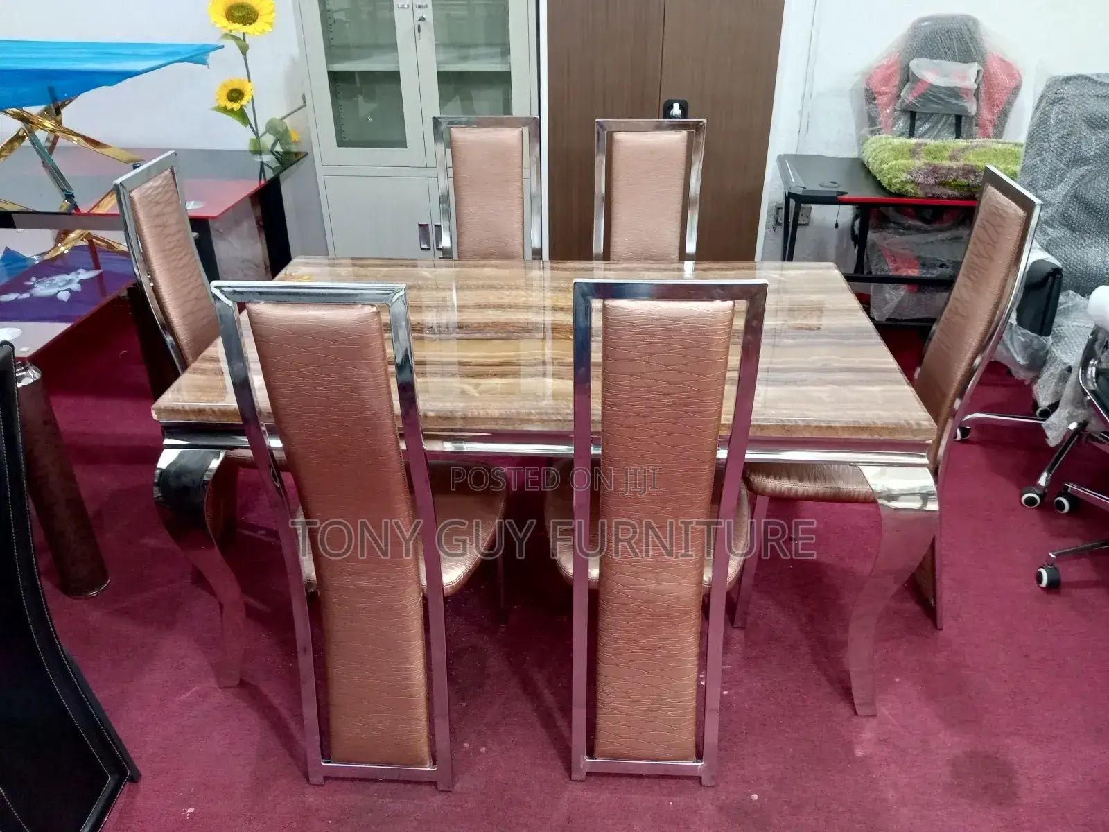 Marble Dining Brown