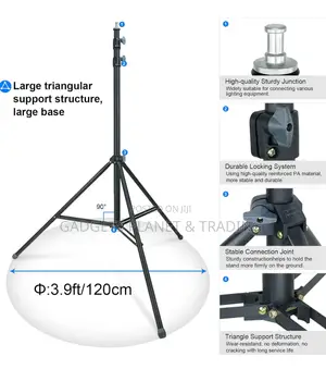Linco Heavy Duty 9 Feet/2.8 Metal Photography Light Stand