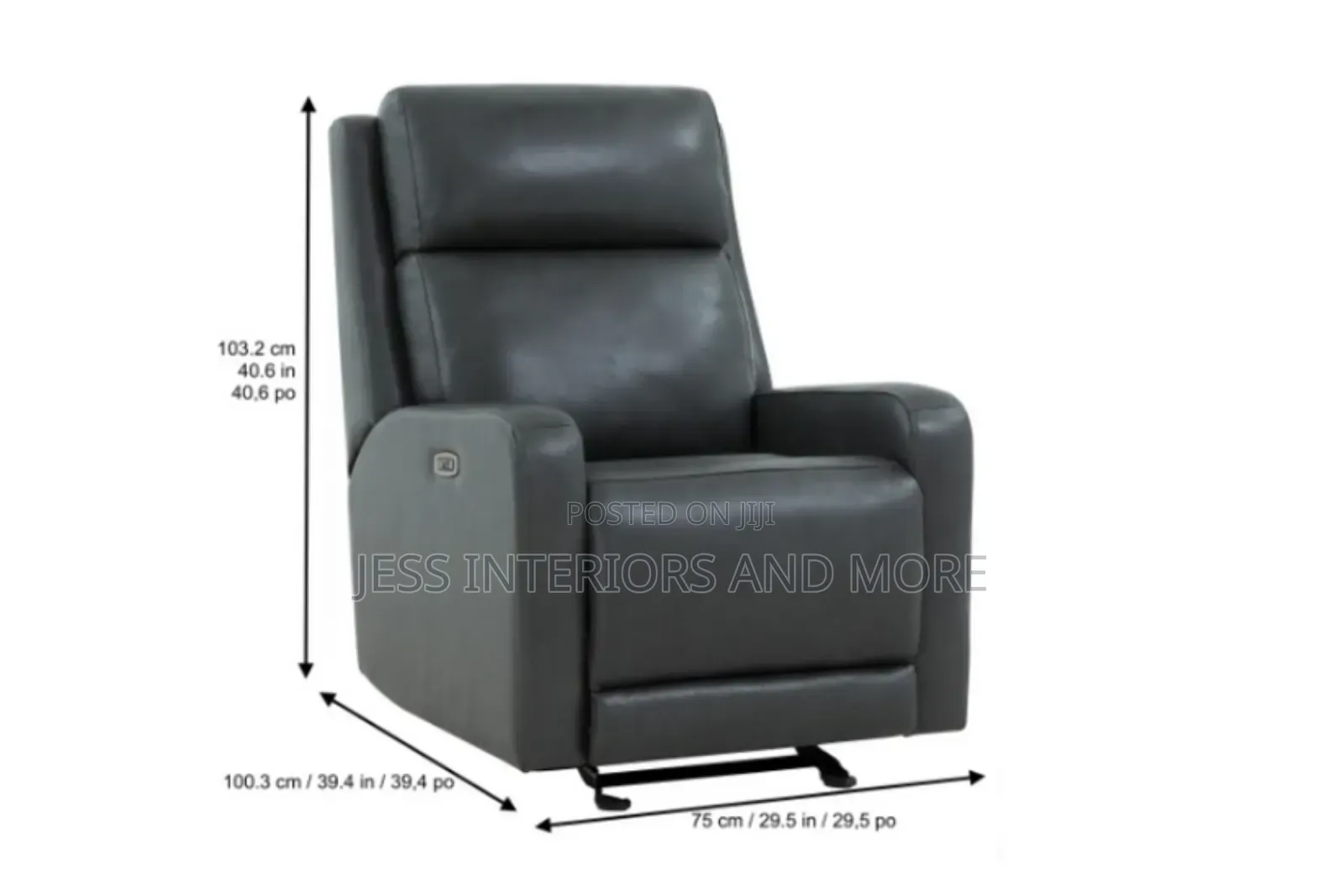 Leather Power Recliner