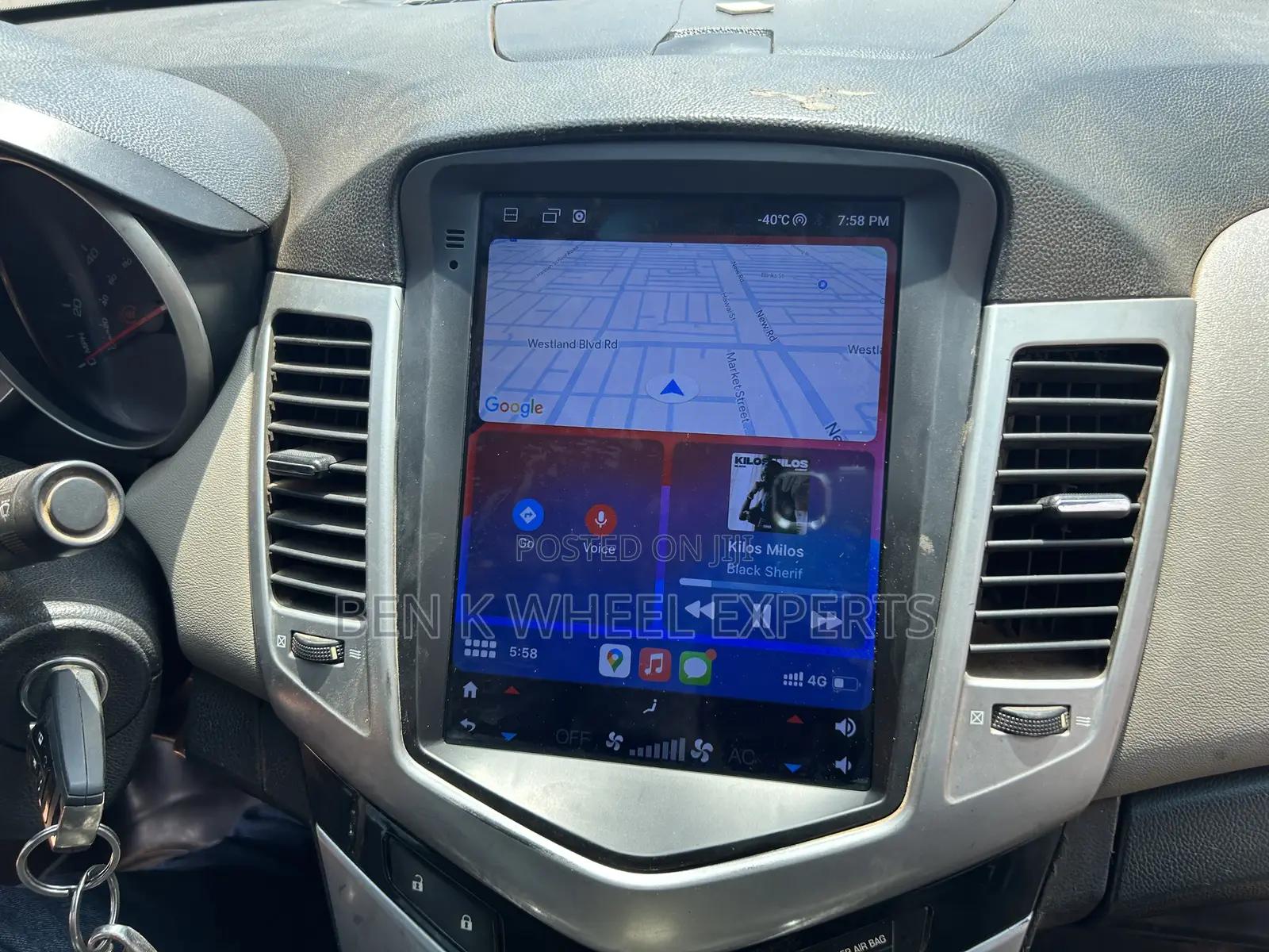 Chevrolet Cruze Tesla Stereo Carplay