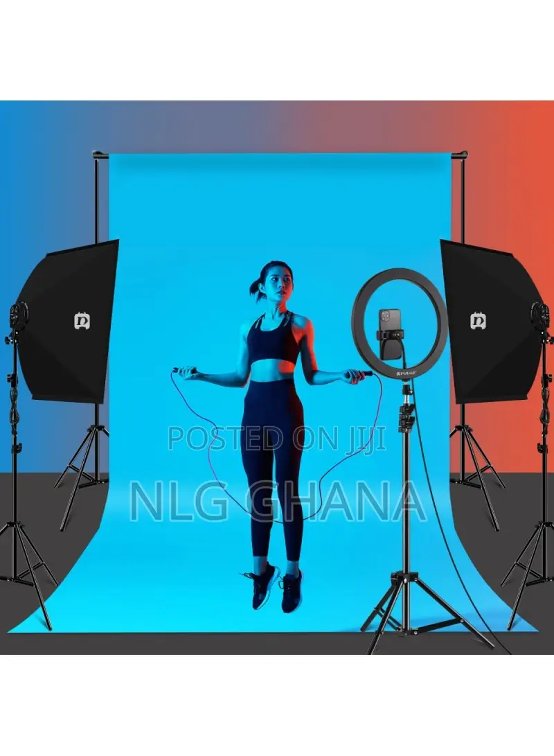 Soft Box Diffuser E27 LED Light Bulb Light Stand Tripod Pu50