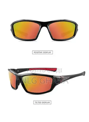 Polarized Anti-Uv Sunglasses P21 - Black / Red