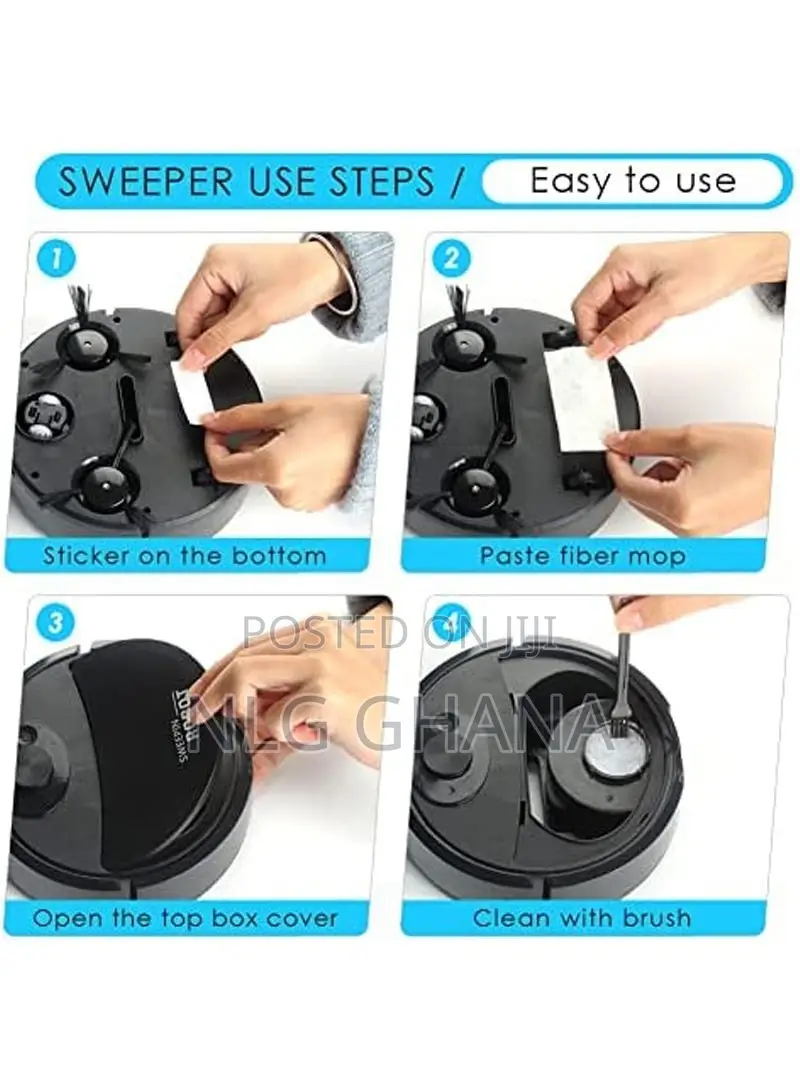 3.7w 400mah Rechargeable Floor Sweeper Robotic Vacuum Cleane