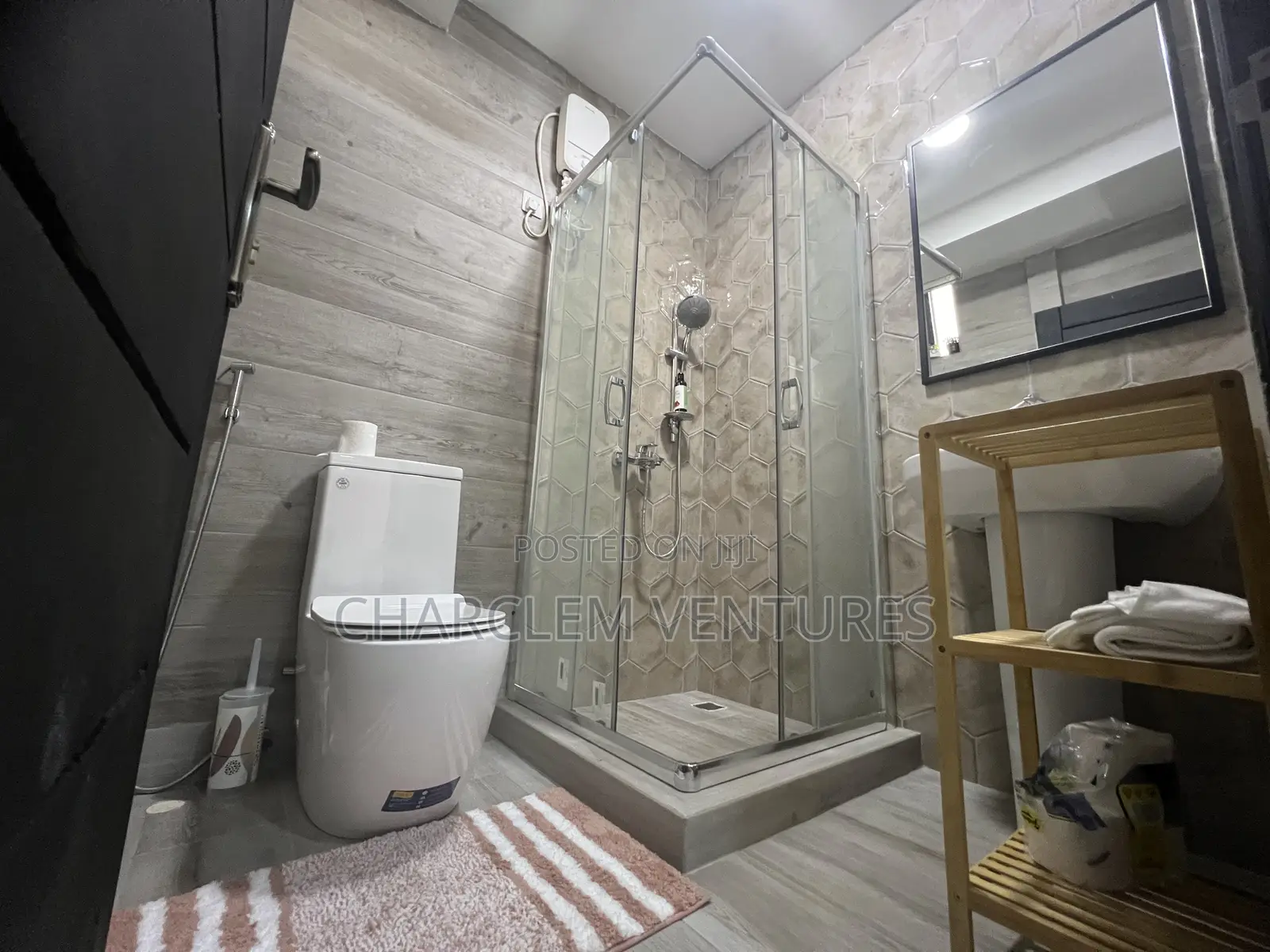 Furnished 1bdrm Apartment in Charclem Ventures, Ashaley Botwe for rent
