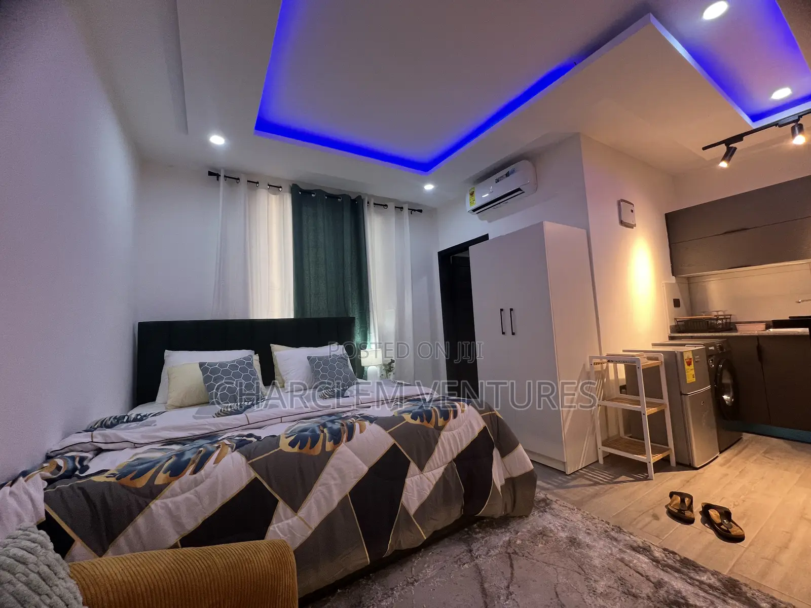 Furnished 1bdrm Apartment in Charclem Ventures, Ashaley Botwe for rent
