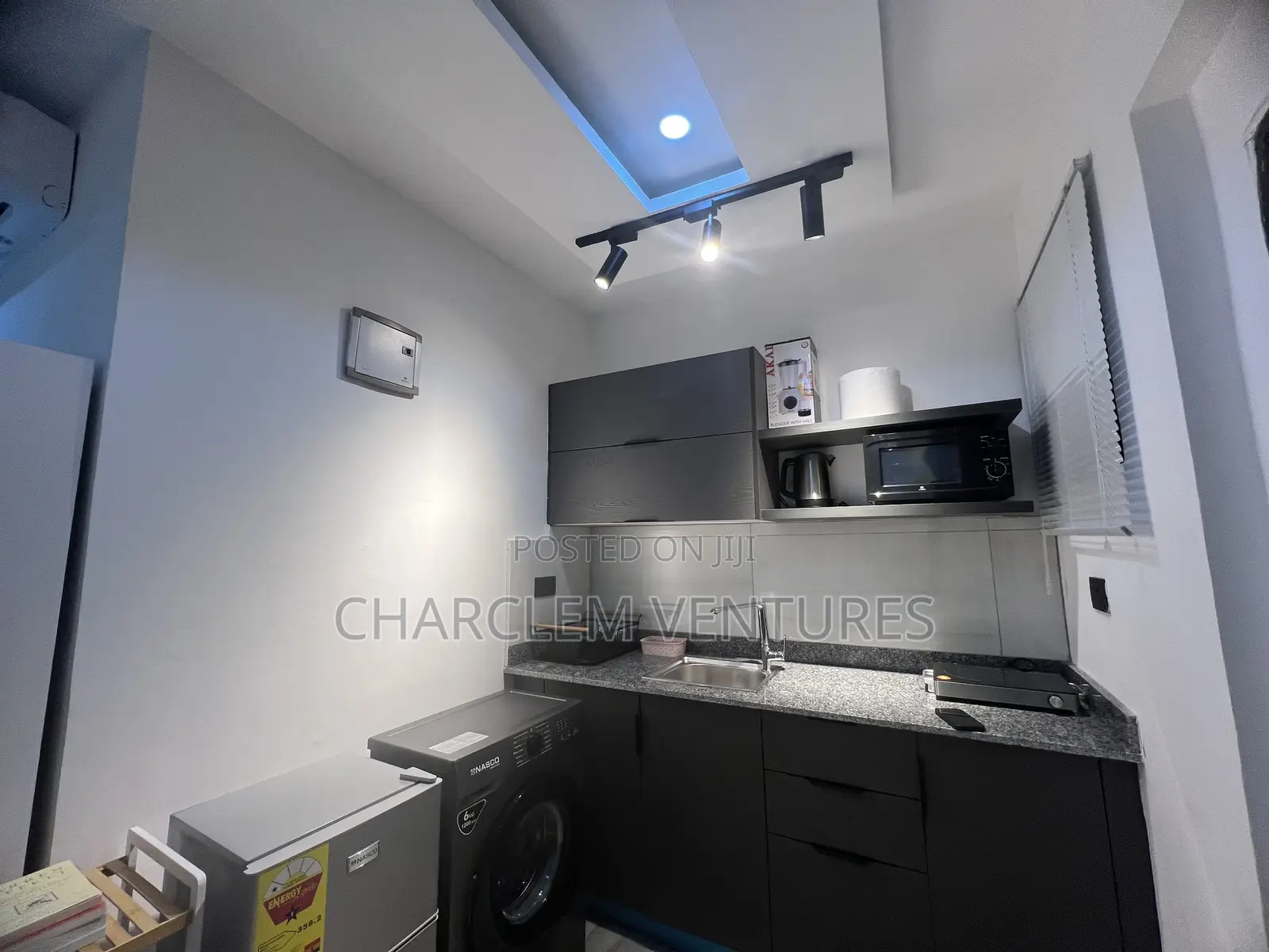 Furnished 1bdrm Apartment in Charclem Ventures, Ashaley Botwe for rent