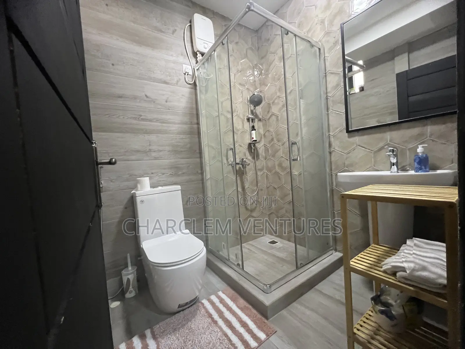 Furnished 1bdrm Apartment in Charclem Ventures, Ashaley Botwe for rent