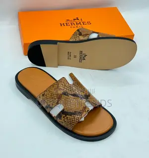 Hermes Original Leather Slippers