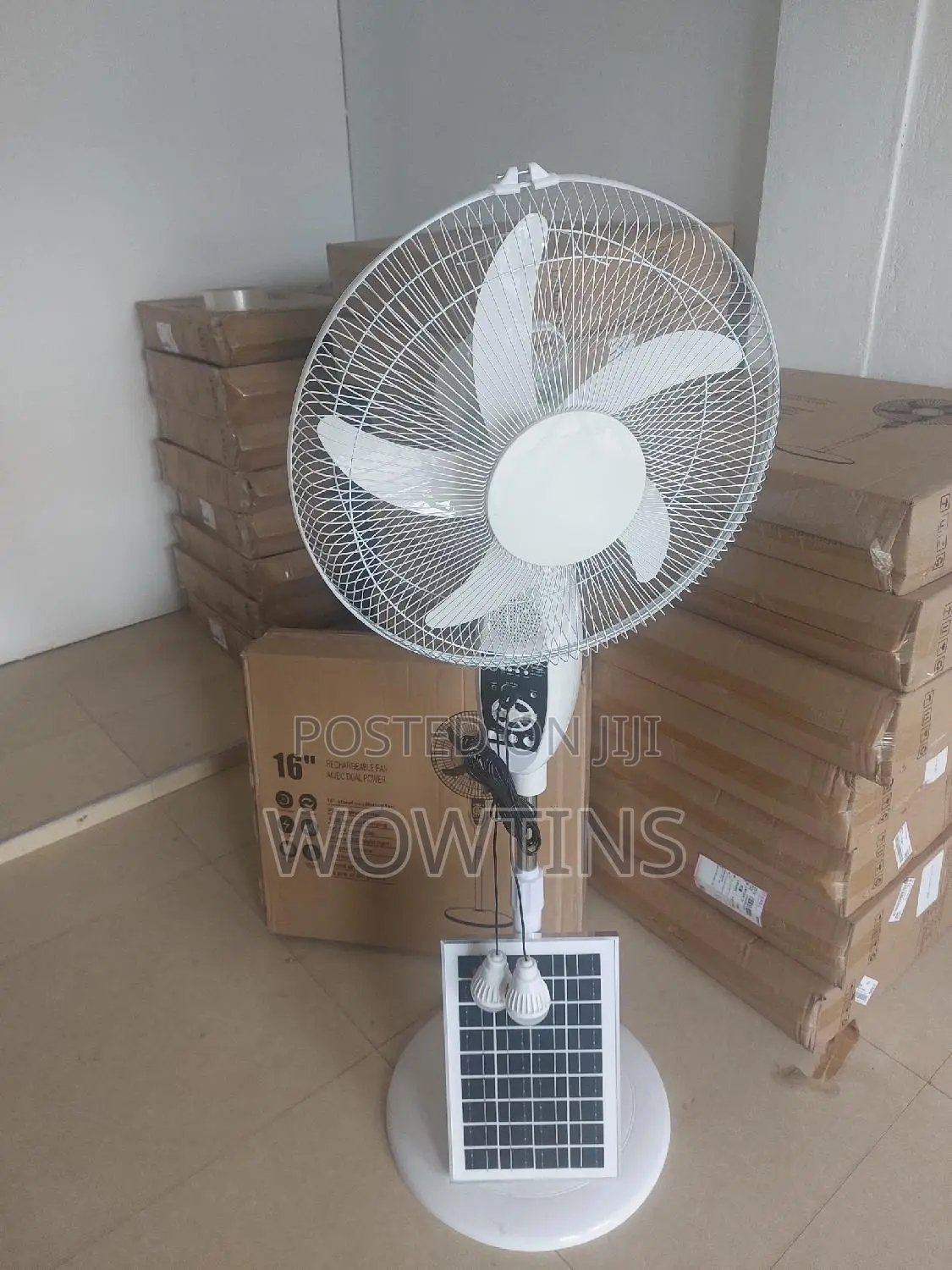 Rechargeable Fan With Solar Panel Bluetooth Speaker, Radio