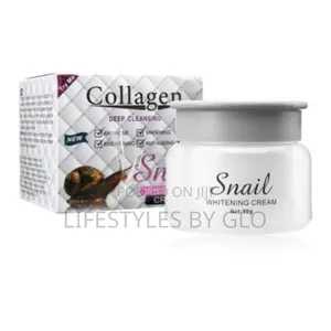 Snail Collagen Face Cream, Serum Soap Anti-Aging Anti-Acne 5pcs Set