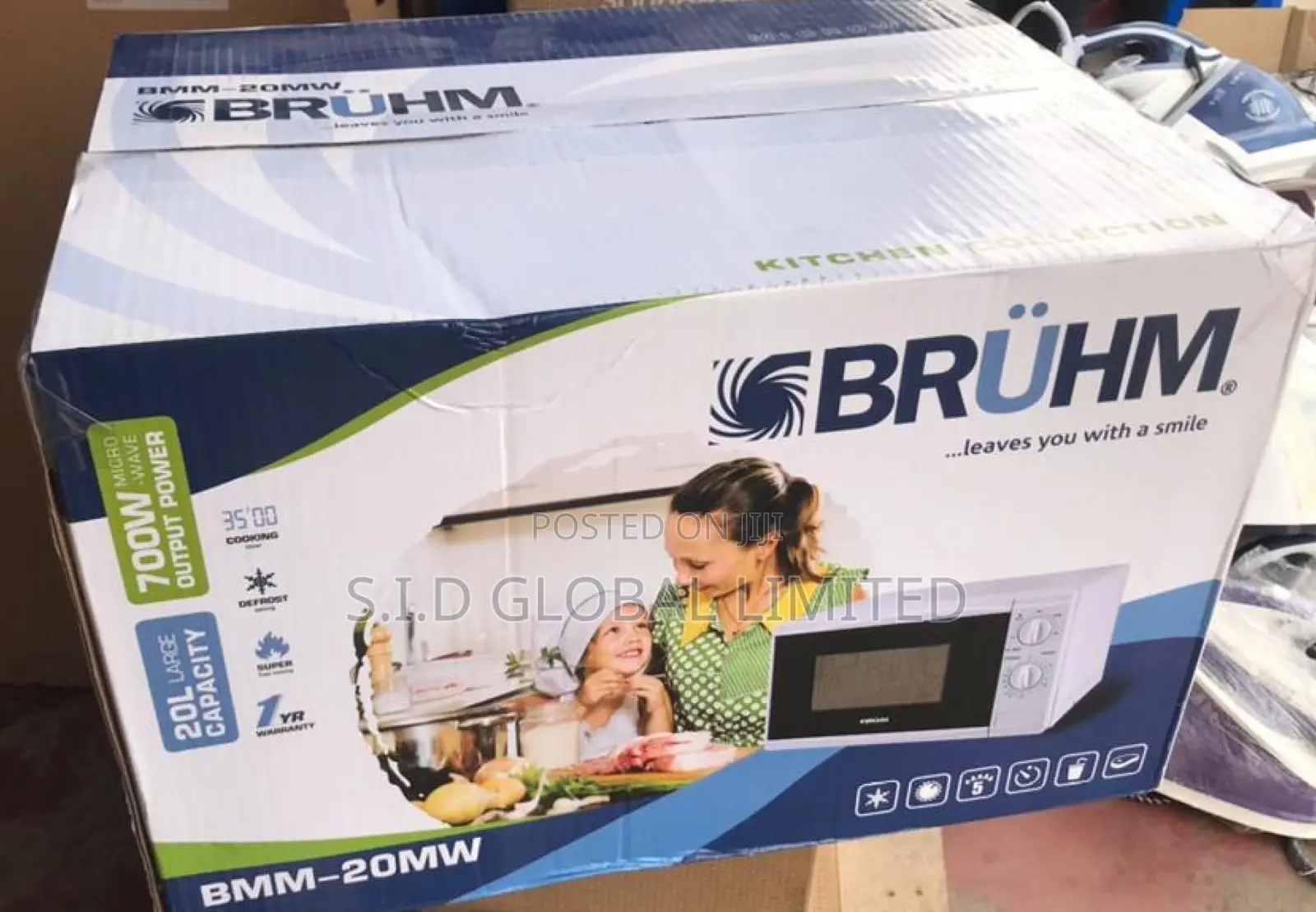 Tastefully Curated Bruhm 20L 700W Solo Microwave Oven BMM-20