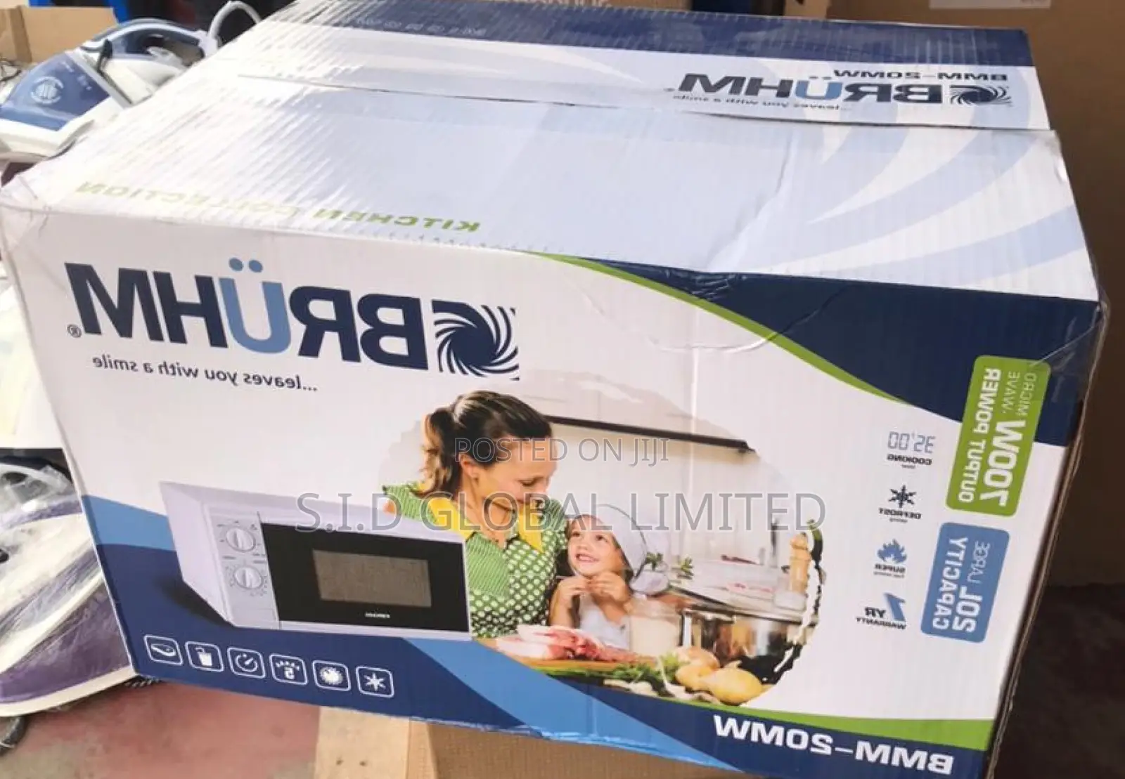 Where Style Embraces Bruhm 20L 700W Solo Microwave Oven