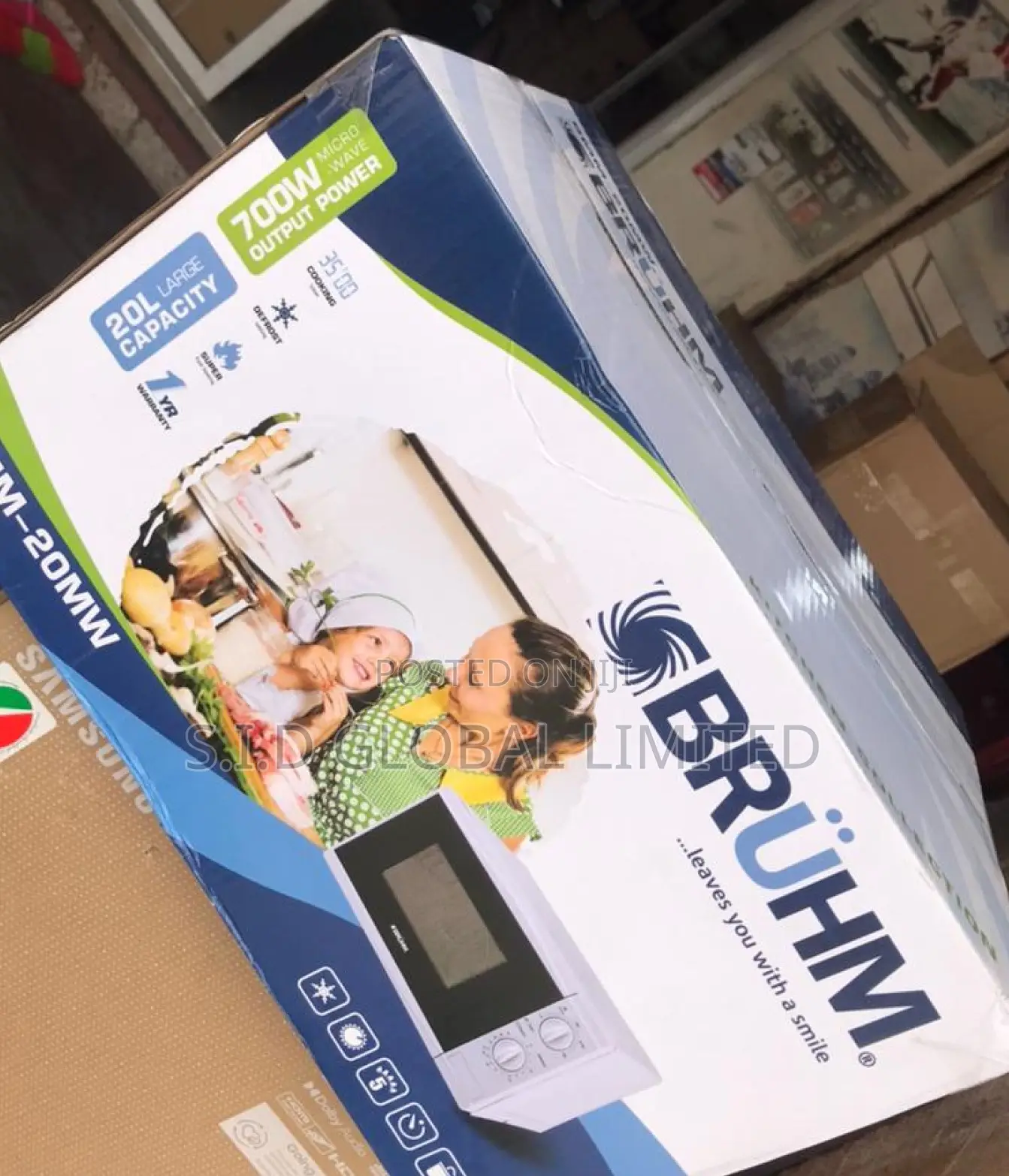 Bring the Flavor With Bruhm 20L 700W Solo Microwave Oven
