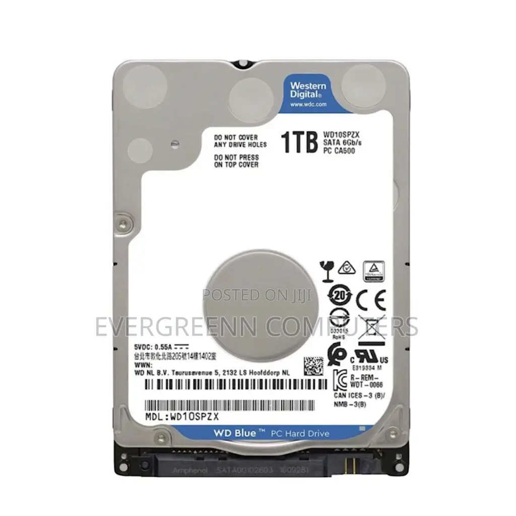 1tb Wd Laptop Hard Drive, Compatible With Every Brand.