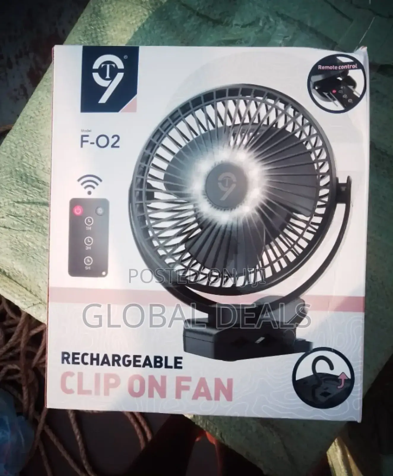 Rechargeable Fan With Large Clip