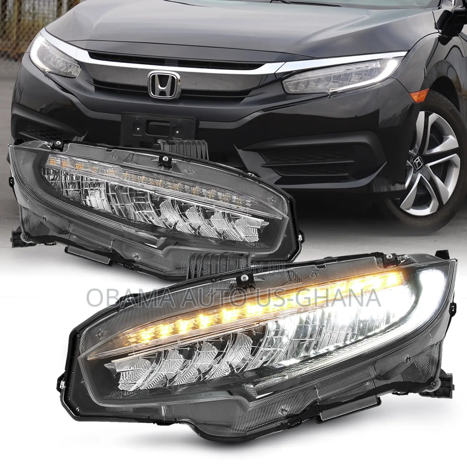 Honda Civic 2016 Led Touring Headlight 2016 2017 2018 2019 2020 2021