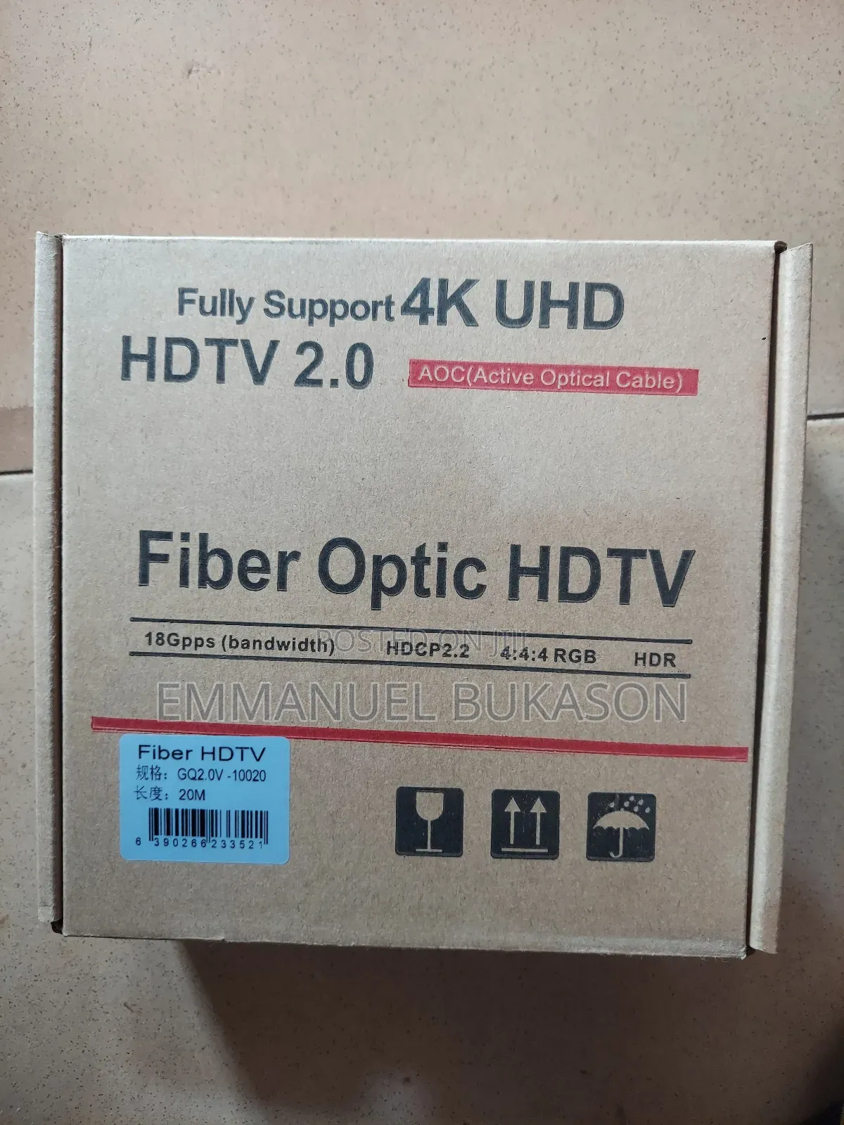 20m Fiber Optic HDMI Cable