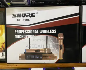 Professional Wireless Microphone Shure 2 in 1