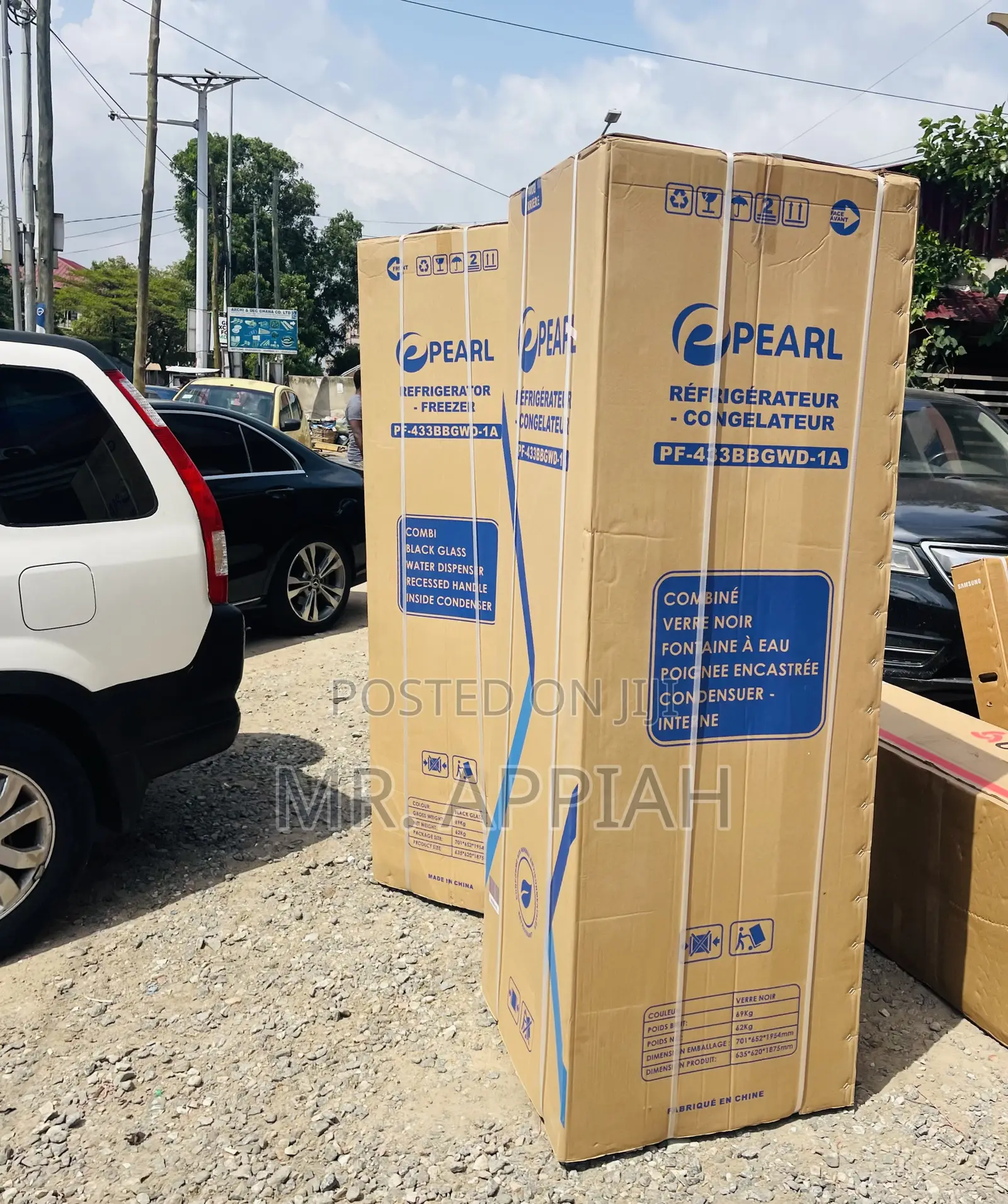 Direct Cooling Pearl Pf 433bbgwd Bottom Freezer Fridge.