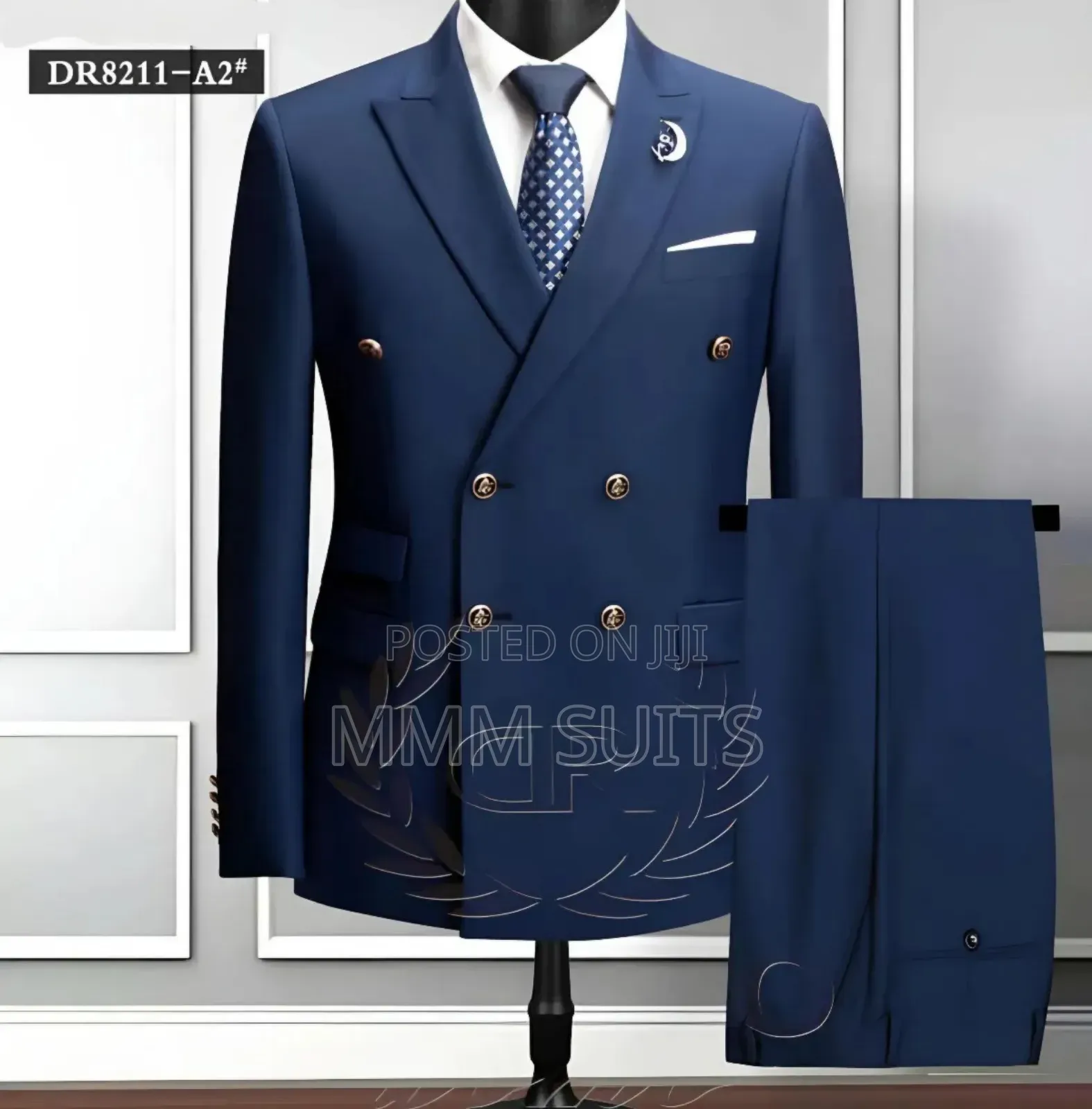 2-Piece Men Double-Breasted Men Suit
