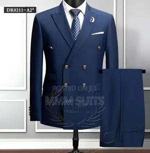 2-Piece Men Double-Breasted Men Suit