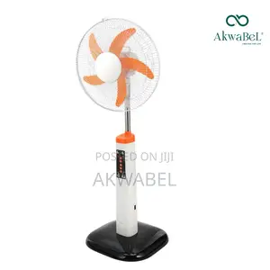 Rechargeable Solar Fan • Remote Controlled •16inch • Ac/Dc