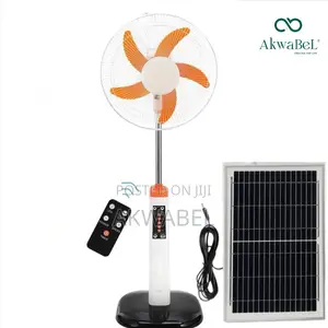 Rechargeable Solar Fan • Remote Controlled •16inch • Ac/Dc