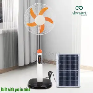 Rechargeable Solar Fan • Remote Controlled •16inch • Ac/Dc