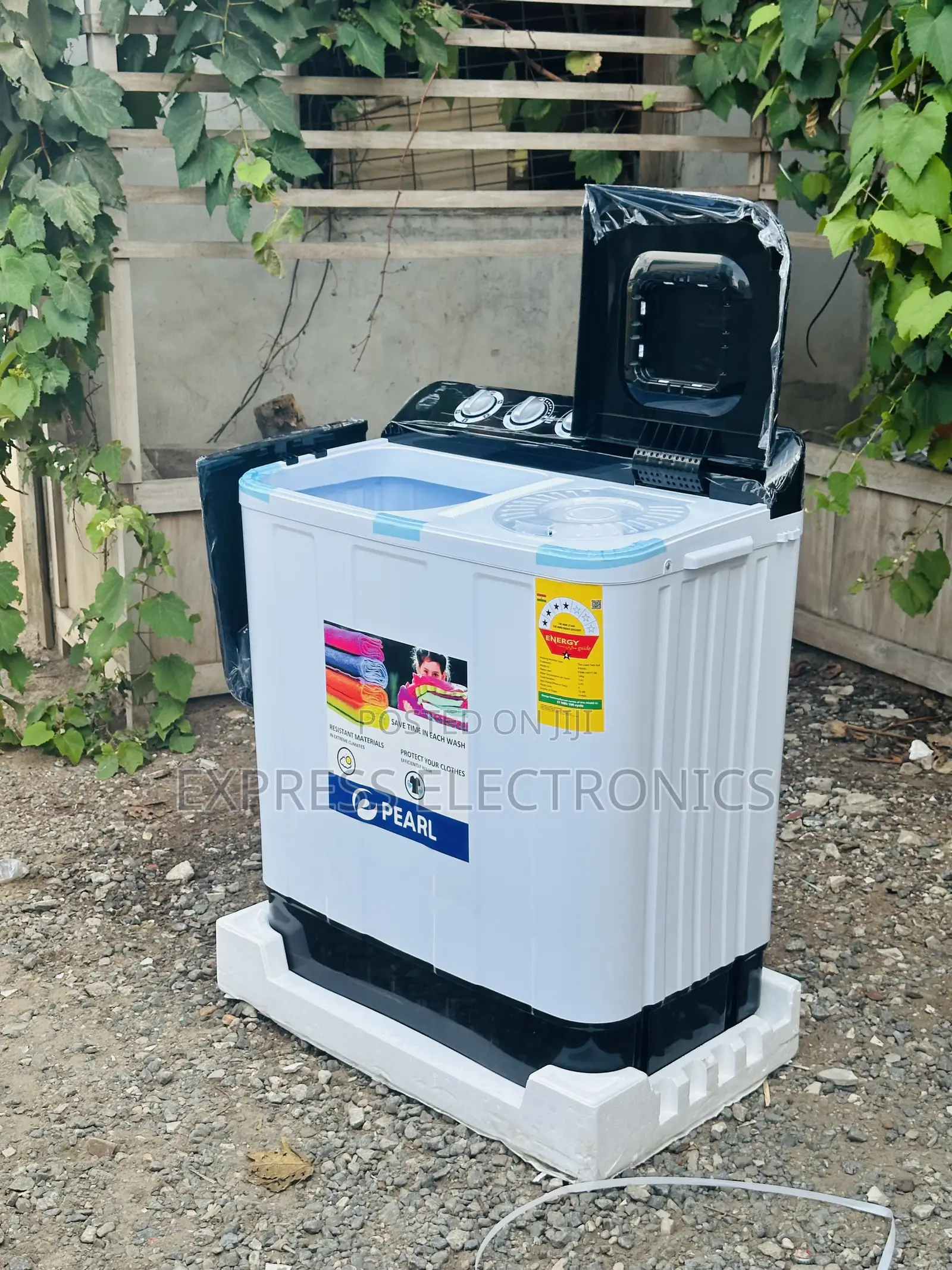 Fast Dewatering Drain Washing Machine 18kg Pearl