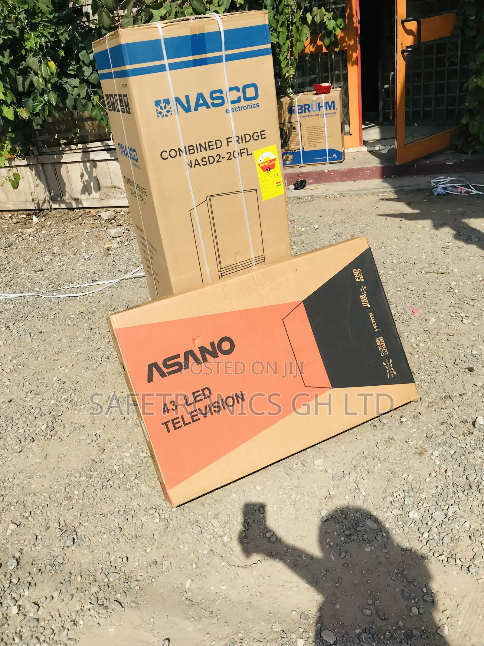 Durable Black Full HD Asano 43 Inch Satellite Tv