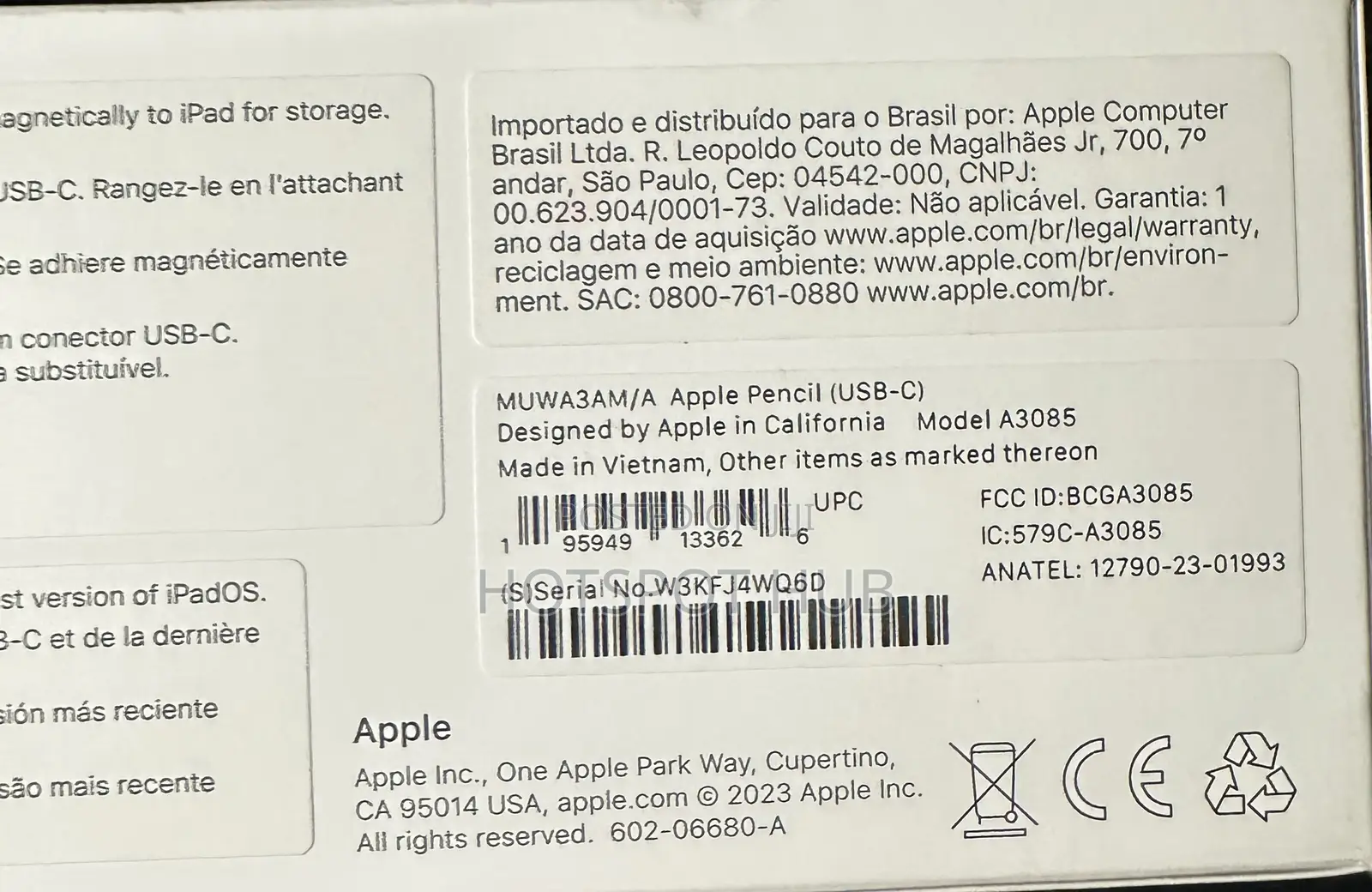 Apple Pencil (Usb-C)