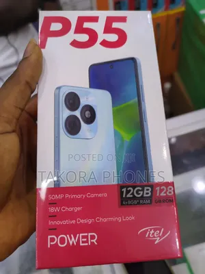 New Itel P55 128 GB Black