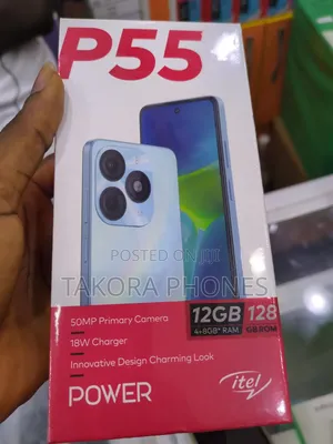 New Itel P55 128 GB Black